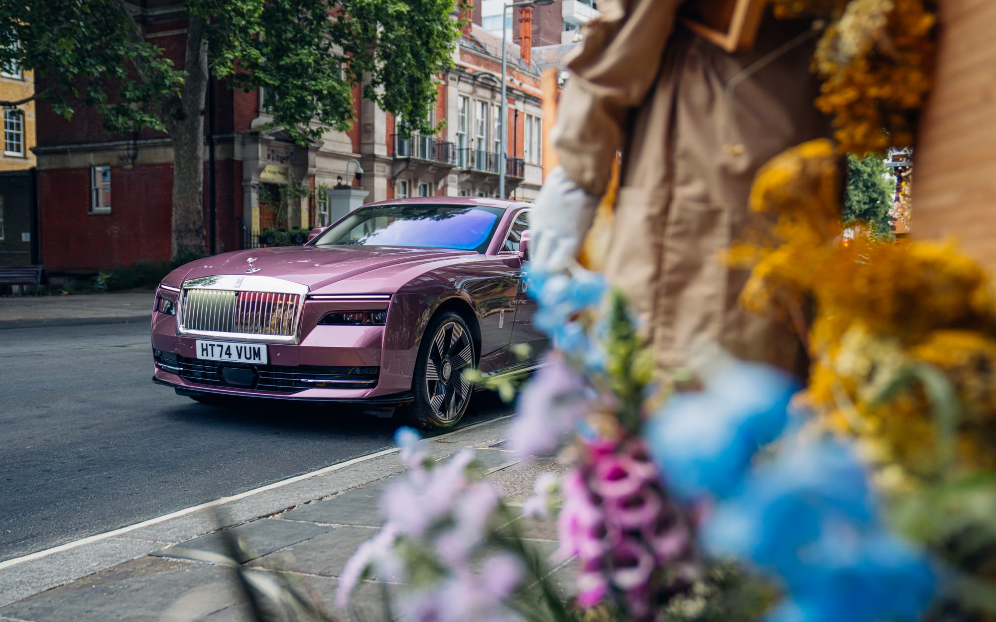 Rolls-Royce Reveals Bespoke Spectre at Chelsea Bloom