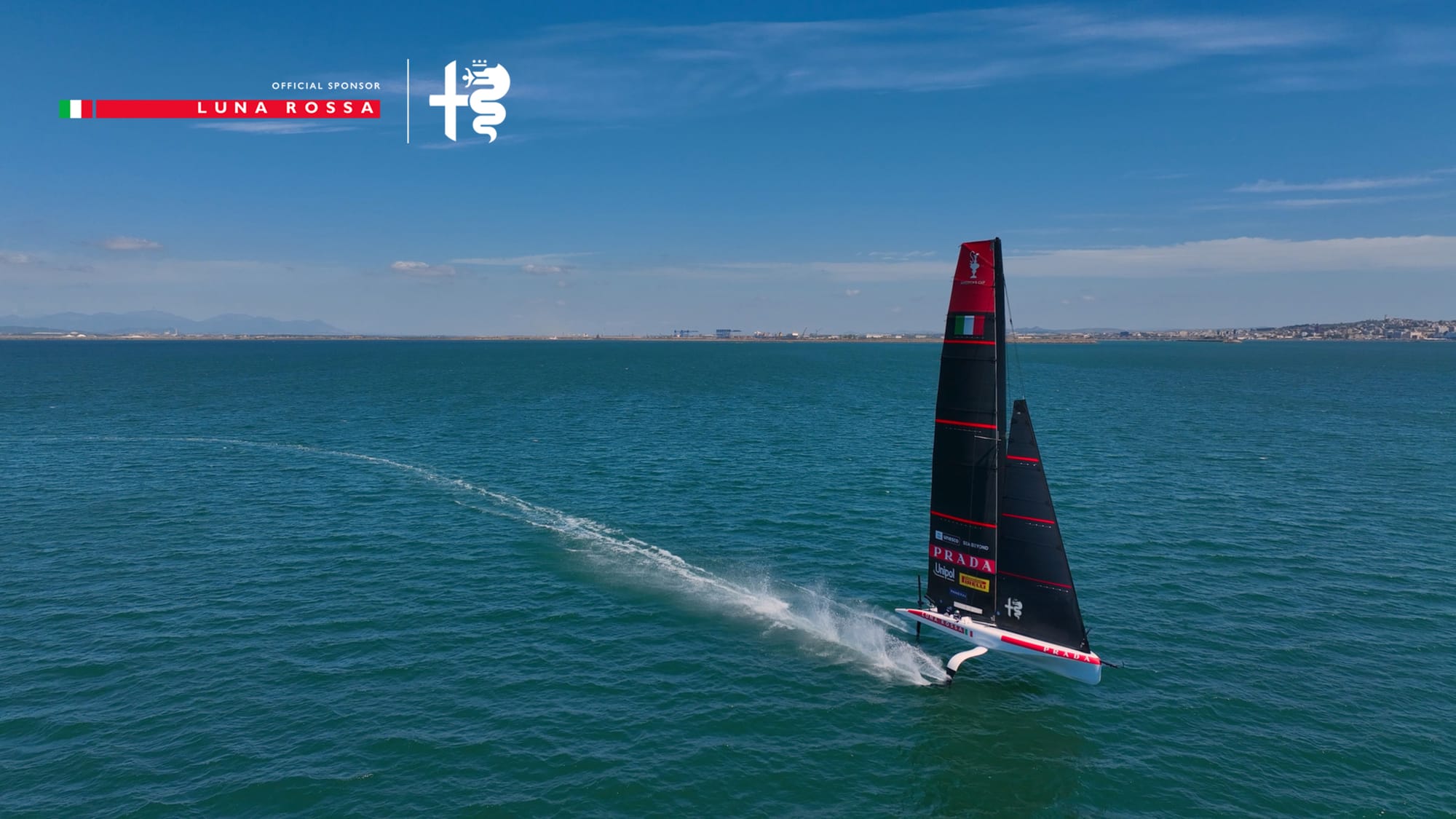 Alfa Romeo announces official sponsorship of the Luna Rossa sailing team, which will compete in the 38th America's Cup, the most prestigious sailing competition in the world.