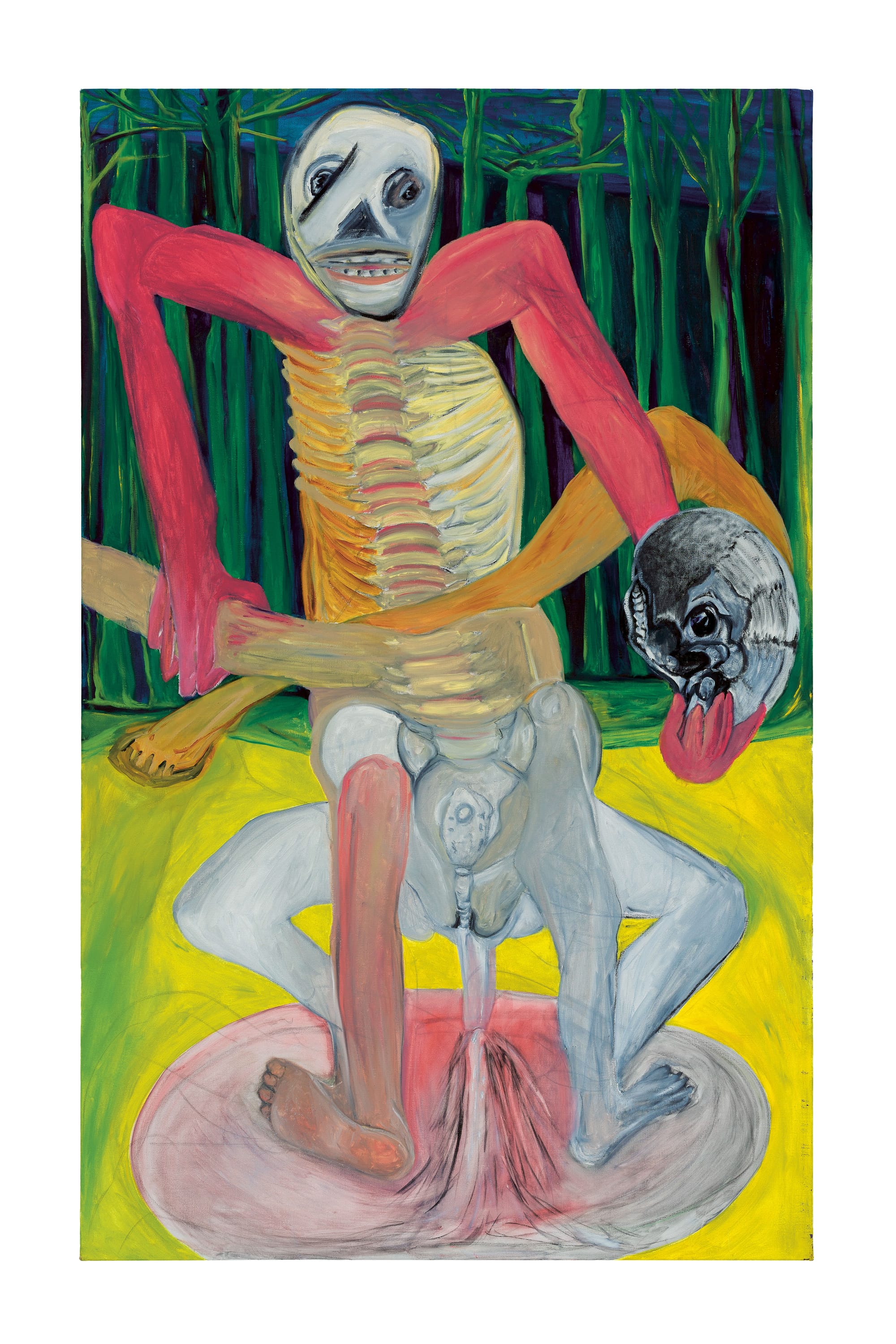 Jacqueline de Jong, Peeing Hamlet, 2012, oil on canvas, 160 x 100 cm, Jacqueline de Jong Foundation, Amsterdam