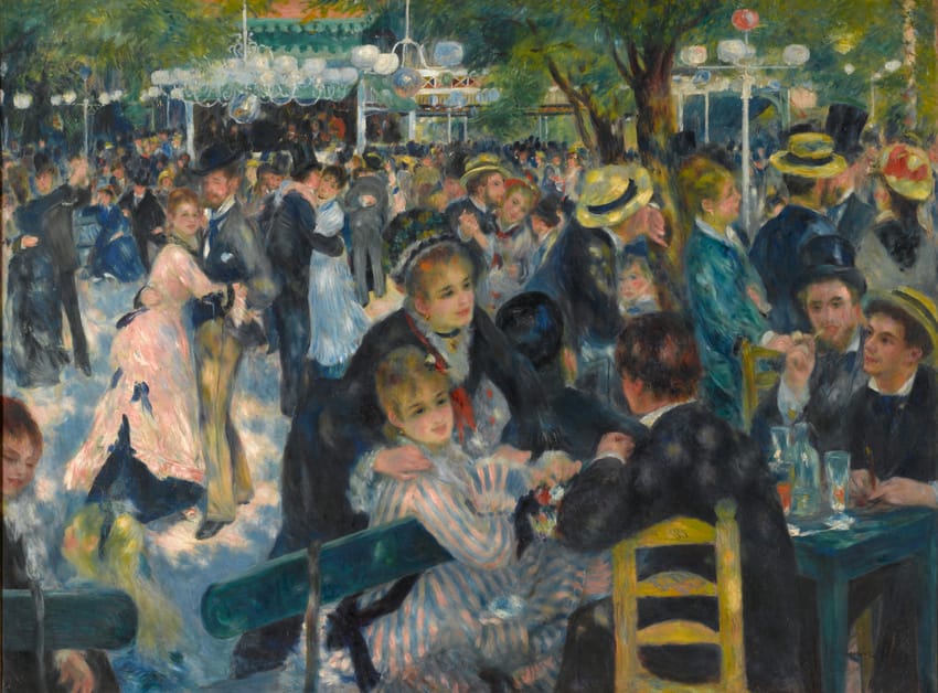 Pierre-Auguste Renoir, 'Dance at the Moulin de la Galette', 1876. Credits: Musée d'Orsay, Dist. RMN-Grand Palais / Patrice Schmidt