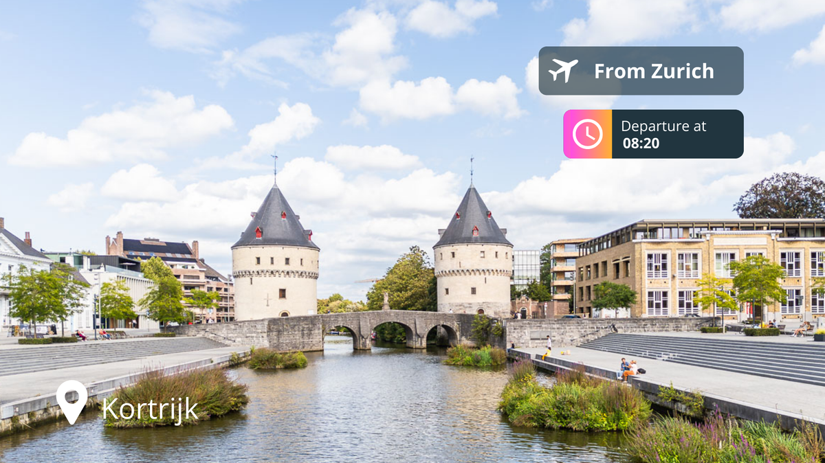 Last-Minute Private Jet Deal: Zurich to Kortrijk for 86% Off!