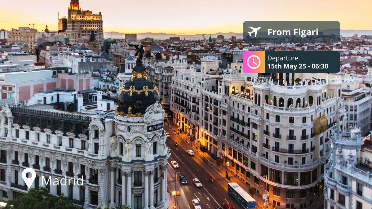 Last-Minute Private Jet Deal: Figari to Madrid for 92% Off!