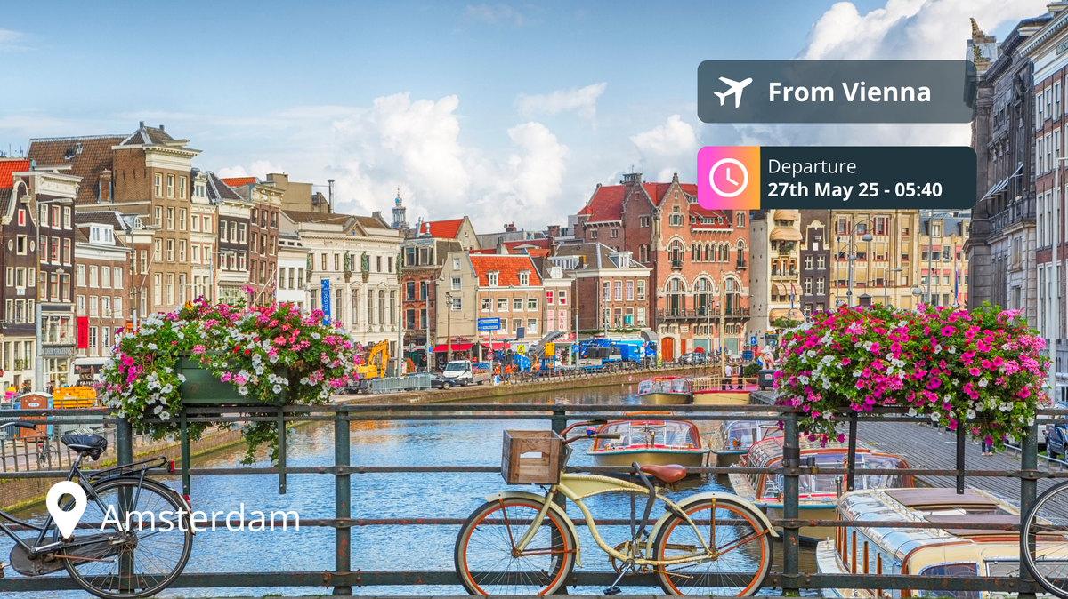 Last-Minute Private Jet Deal: Vienna to Amsterdam for 89% Off!