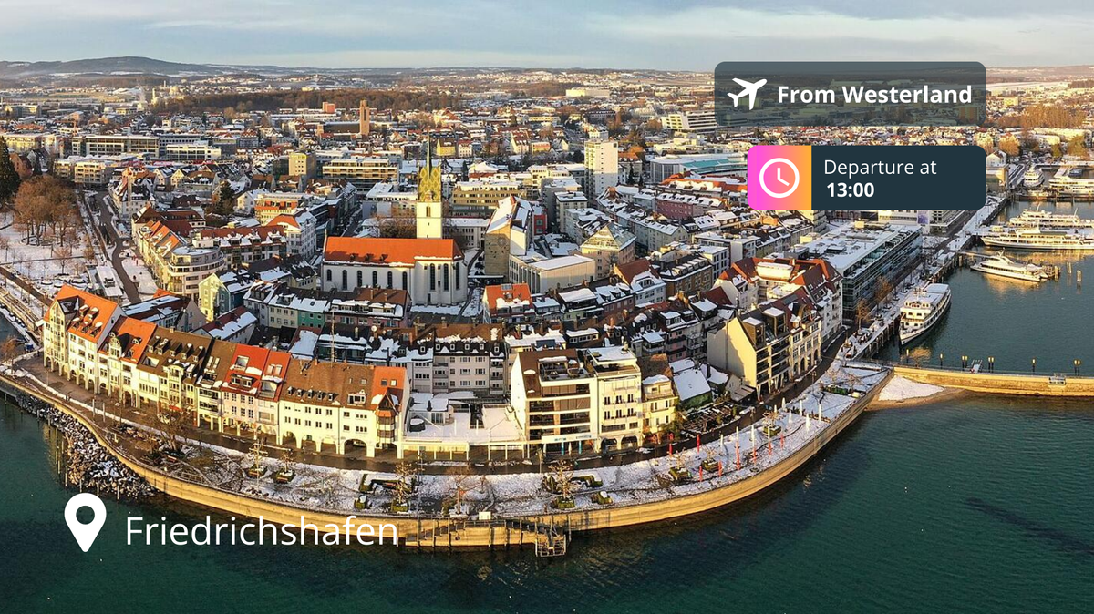 Last-Minute Private Jet Deal: Westerland to Friedrichshafen for 89% Off!