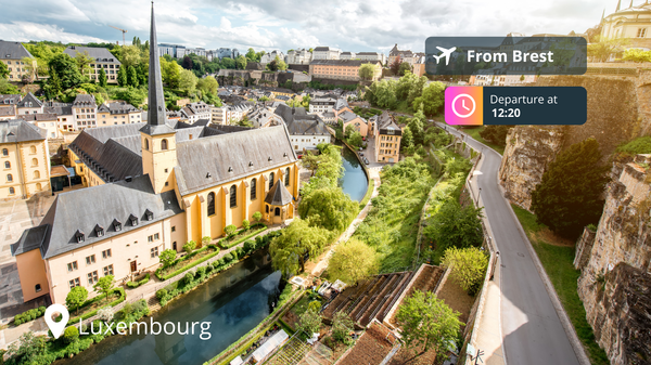 Last-Minute Private Jet Deal: Brest to Luxembourg for 88% Off!