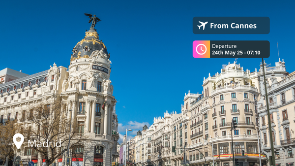 Last-Minute Private Jet Deal: Cannes to Madrid for 91% Off!