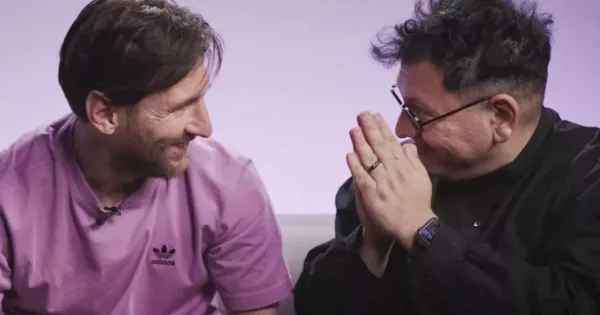 Leo Messi with Refik Anadol 