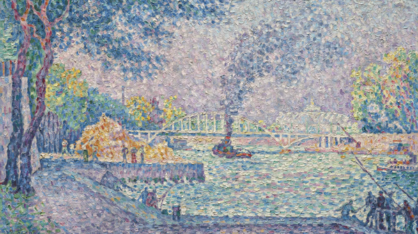 Paul Signac (1863-1935) La Passerelle Debilly. Estimate: €4,000,000-6,000,000. © Christie's images Limited 2025. Photo: Anna Buklovska. 
